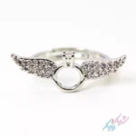 انگشتر فری سایز با طراحی بال‌های فرشته