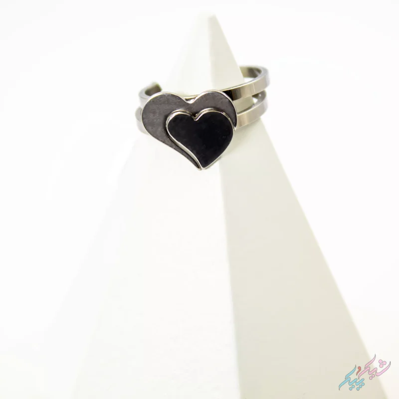 انگشتر کاپلی طرح قلب