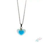 گردنبند فانتزی قلبی آبی