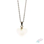 گردنبند فانتزی قلبی سفید