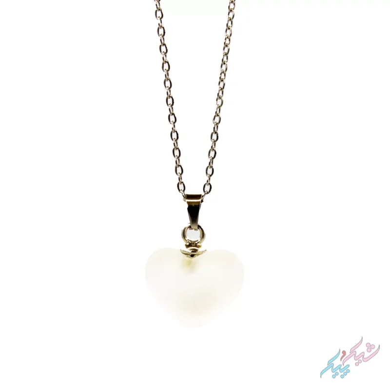 گردنبند فانتزی قلبی سفید