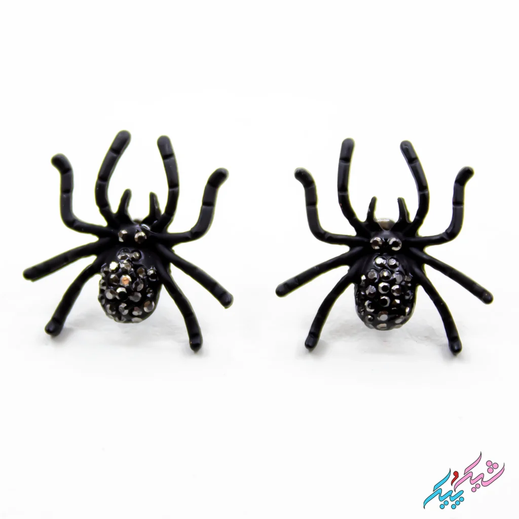 گوشواره طرح عنکبوت برای هالوین