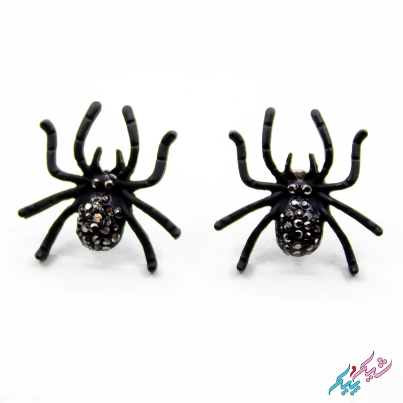 گوشواره طرح عنکبوت برای هالوین