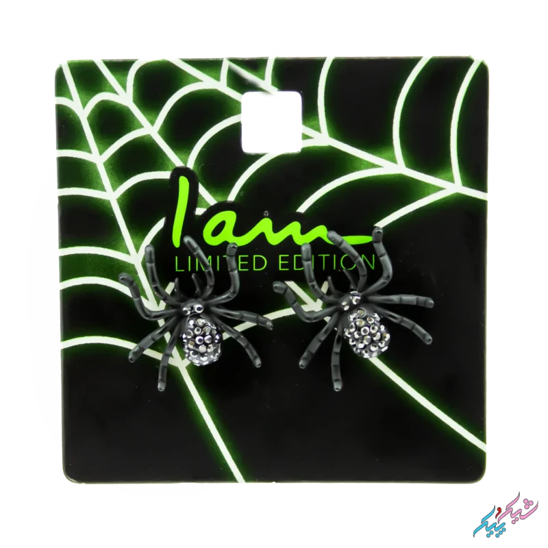 گوشواره طرح عنکبوت برای هالوین