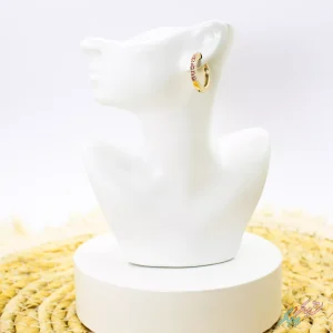 گوشواره حلقه‌ ای نگین دار