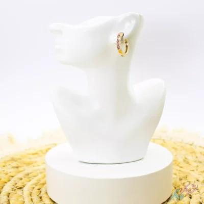گوشواره حلقه ای نگین دار