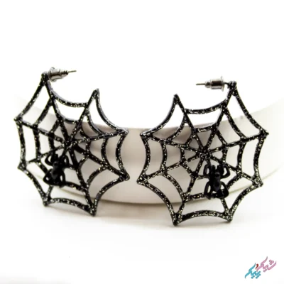 گوشواره هالوین طرح تار عنکبوت