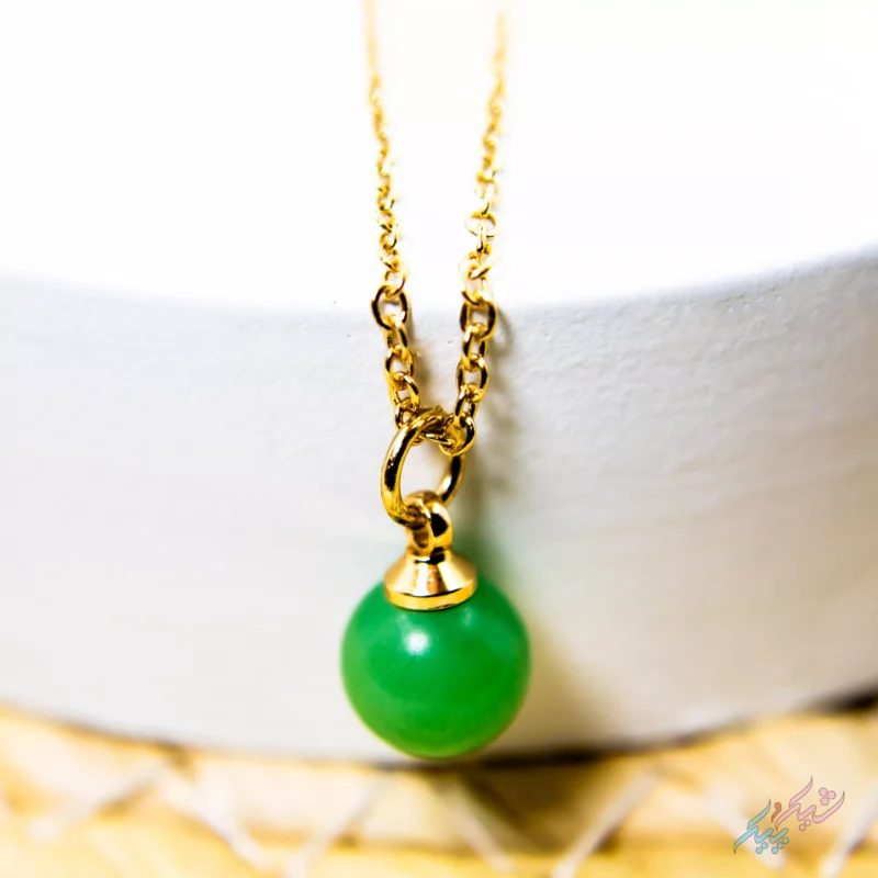 نیم ست گردنبند بدل سه لایه پروانه