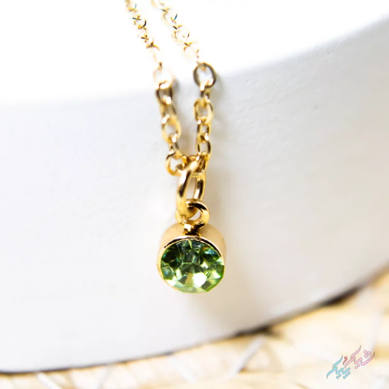 نیم ست گردنبند بدل سه لایه پروانه