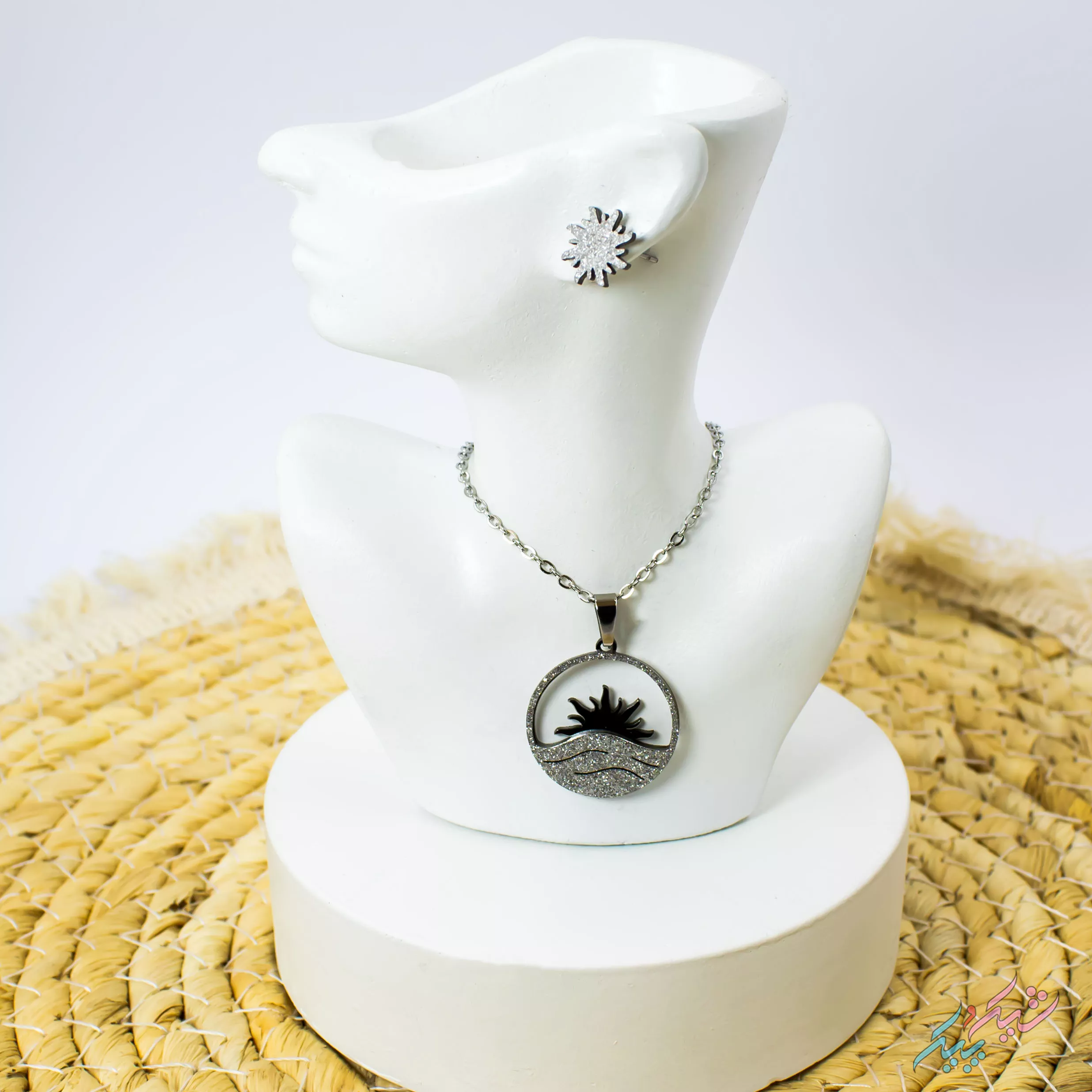 nimset-6-1 نیم ست دایرهای طرح امواج و خورشید