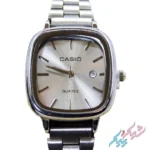 ساعت مچی زنانه طرح کاسیو مدل اولد مانی با صفحه نقره‌ای