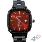 ساعت مچی زنانه طرح کاسیو مدل اولد مانی با صفحه قرمز