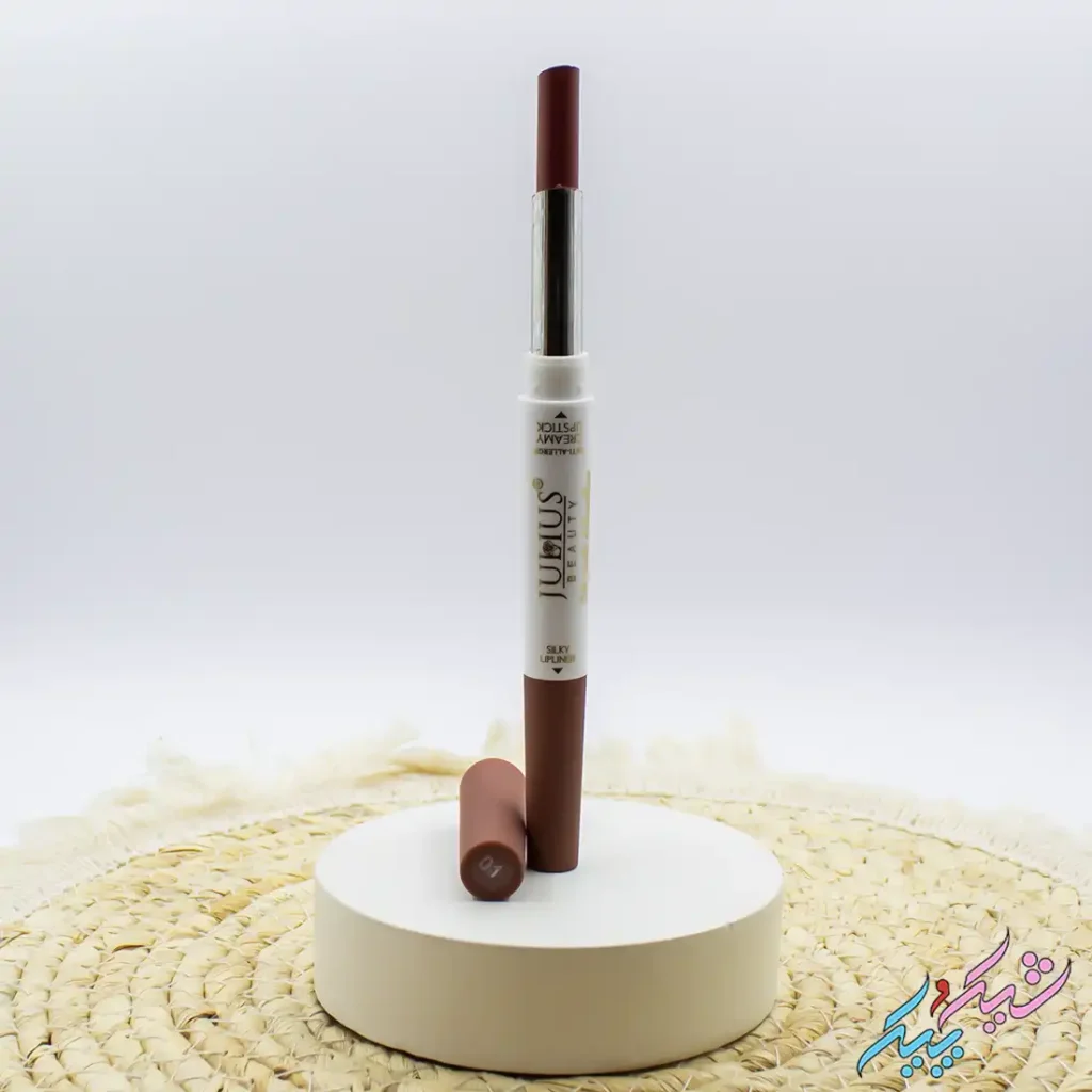 رژ لب مدادی مدل دو طرفه شامل رژ لب و خط لب