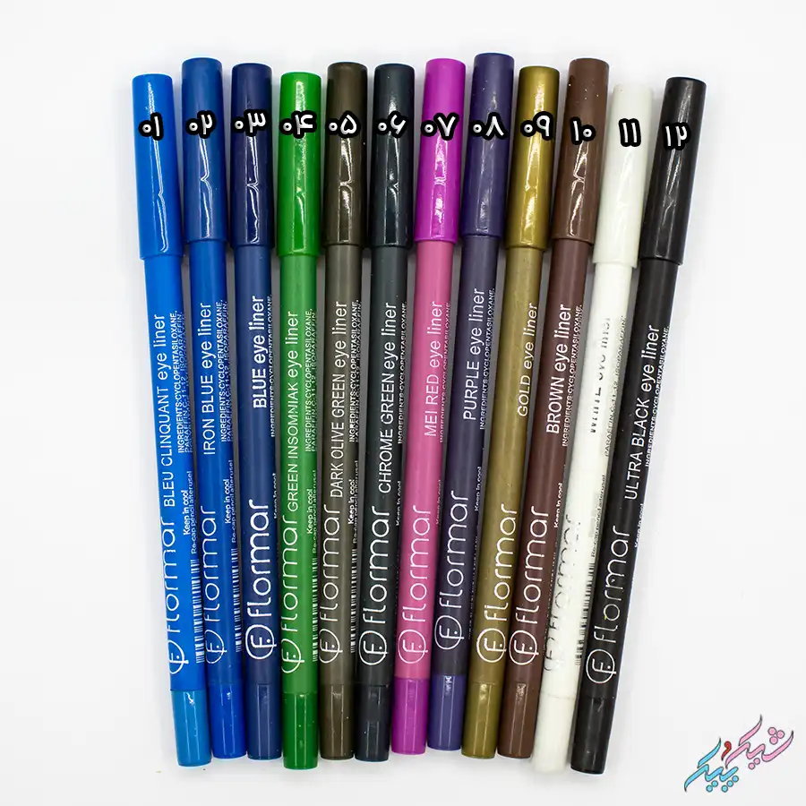خط چشم ضد آب فلورمار 12 رنگ