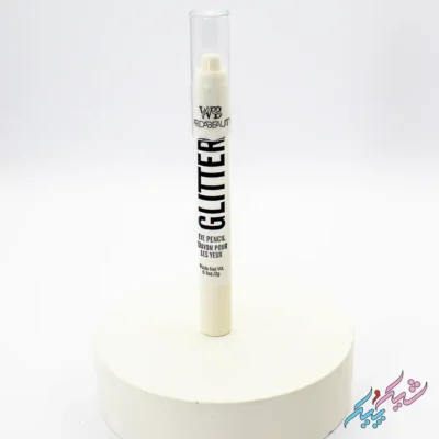 هایلایتر پیچی مدادی گلیتر سفید Glitter