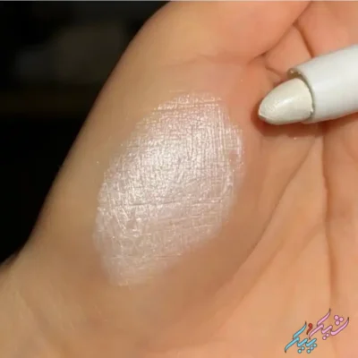 هایلایتر پیچی مدادی گلیتر سفید Glitter