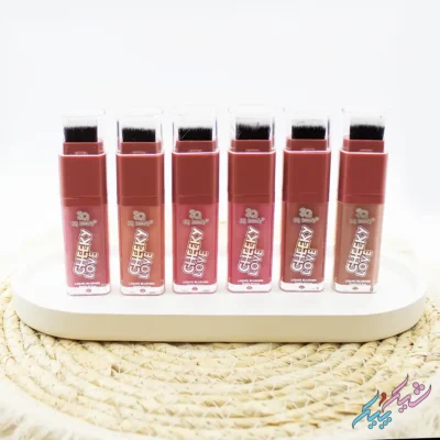رژ گونه مایع با براش سر خود | 3Q Beauty (Cheeky Love Liquid Blusher)