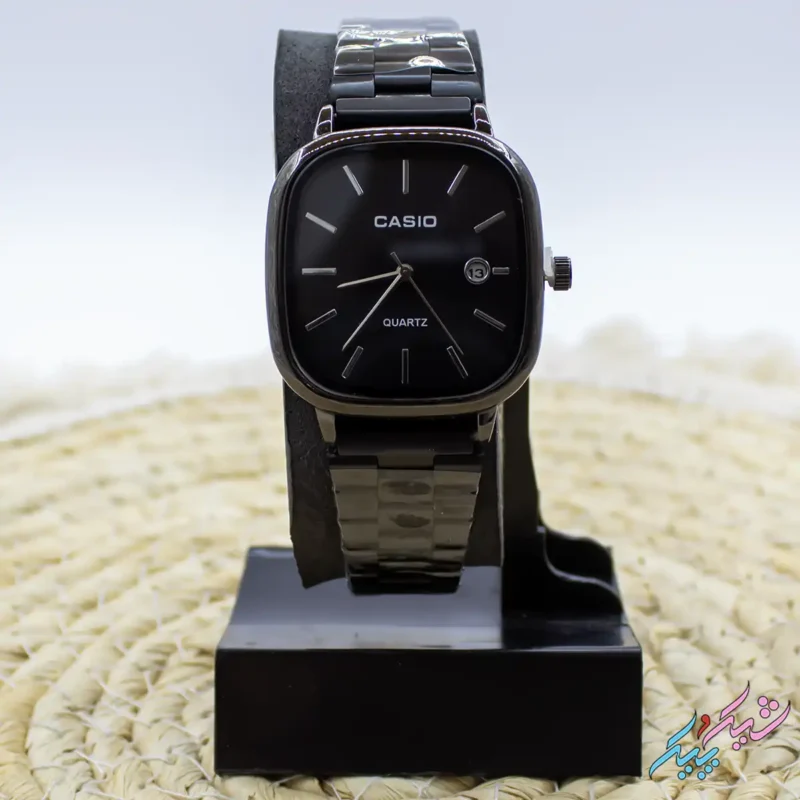 ساعت مچی مردانه طرح کاسیو مدل اولد مانی با صفحه مشکی و بند مشکی با تقویم فعال - Image 3