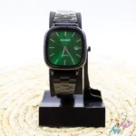 ساعت مچی مردانه اولد مانی طرح کاسیو با صفحه سبز و بند استیل برند Casio