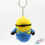 جاکلیدی و آویز مینیون قلاب بافی دست ساز