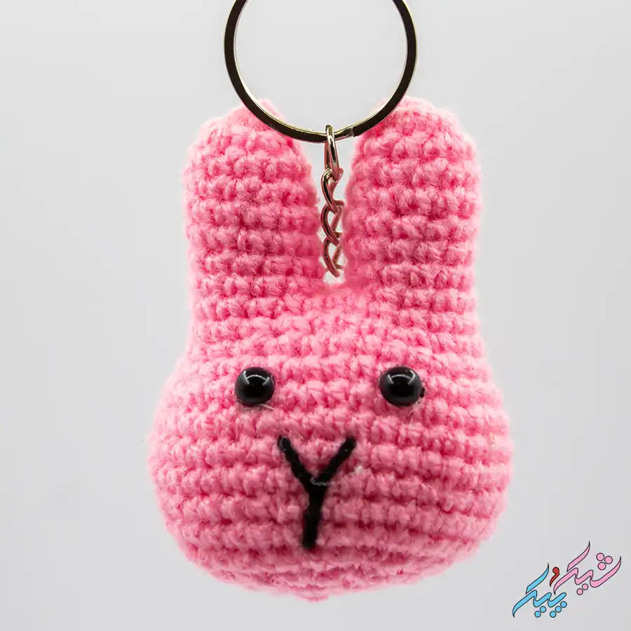 جاکلیدی و آویز عروسکی خرگوش | قلاب بافی کار دست