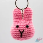 جاکلیدی خرگوش قلاب بافی رنگی