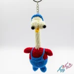 جاکلیدی مرغ گردن دراز قلاب بافی