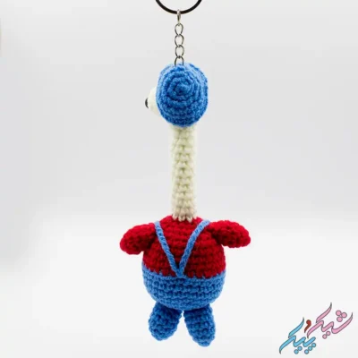 جاکلیدی مرغ گردن دراز قلاب بافی