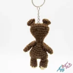 جا کلیدی و آویز عروسک خرس تدی مستربین قلاب بافی دست ساز