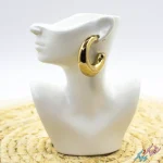 گوشواره هلالی بزرگ طلایی