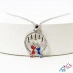 خرید گردنبند طرح گربه عاشقانه دخترانه