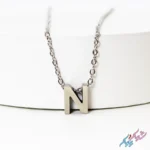 خرید گردنبند حرف N انگلیسی استیل