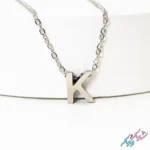 خرید گردنبند حرف K انگلیسی استیل