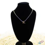خرید گردنبند حرف K انگلیسی استیل