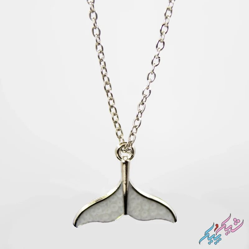 خرید گردنبند دم وال استیل رنگ ثابت