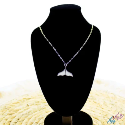 خرید گردنبند دم وال استیل رنگ ثابت