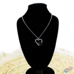 خرید گردنبند طرح ضربان قلب نگین‌دار