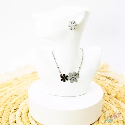 نیم‌ ست بدلی طرح گل استیل