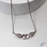 گردنبند نقره ۹۲۵ «دو حلقه متصل بالدار»