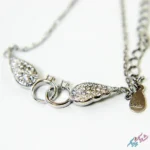 گردنبند نقره ۹۲۵ «دو حلقه متصل بالدار»