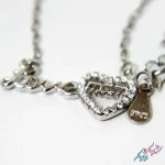 گردنبند نقره ۹۲۵ طرح Love mam نگیندار