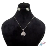 نیم ست نقره ۹۲۵ طرح گل آفتابگردان