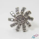 نیم ست نقره ۹۲۵ طرح گل آفتابگردان