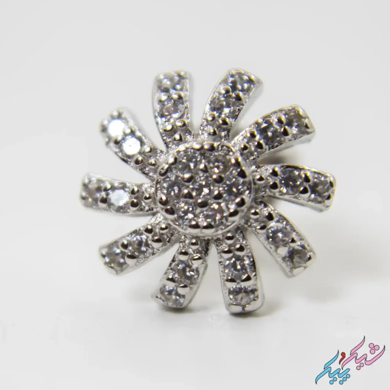 نیم ست نقره ۹۲۵ طرح گل آفتابگردان