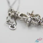 نیم ست نقره ۹۲۵ مدل گل جواهری