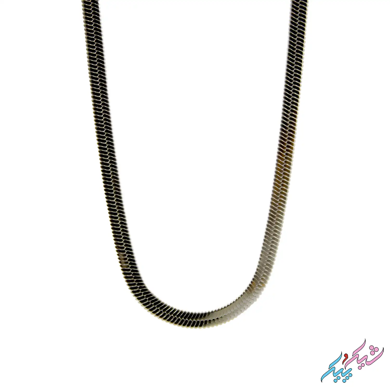 gardanband-69-2.webp گردنبند ماری نقره ای استیل رنگ ثابت - تصویر 1