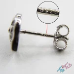 نیم ست نقره 925 وارداتی زنانه مدل قلب و گل
