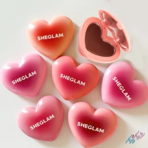 رژگونه و رژلب جامد آینه دار قلبی | شیک و پیک
