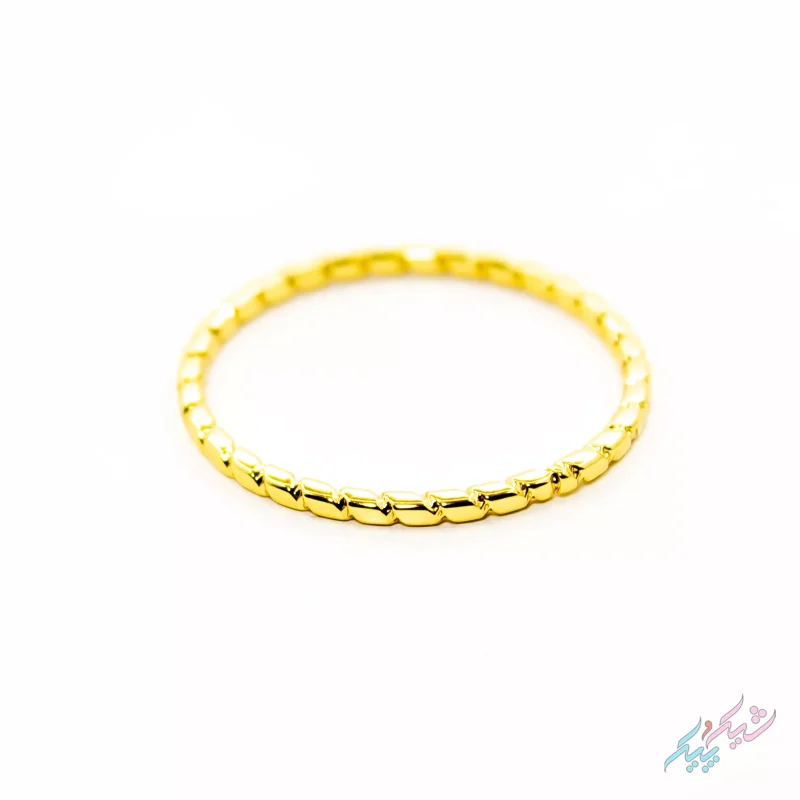 پک چهارتایی انگشتر طلایی برند I Am زیرکونیا مروارید قلب پیچ سایز S | | روکش طلا - GOLD PLATED