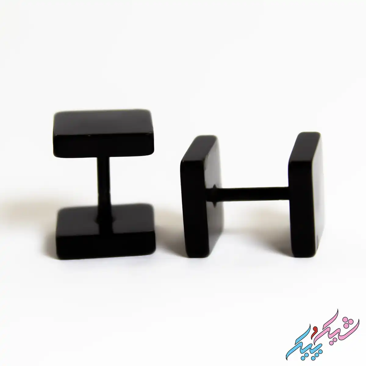 pircing-23-1 پیرسینگ مربعی ساده مشکی | شیک و پیک